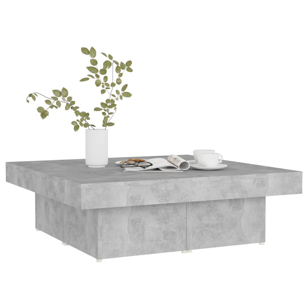 Vidaxl Couchtisch, Betongrau, 90x90x28 cm