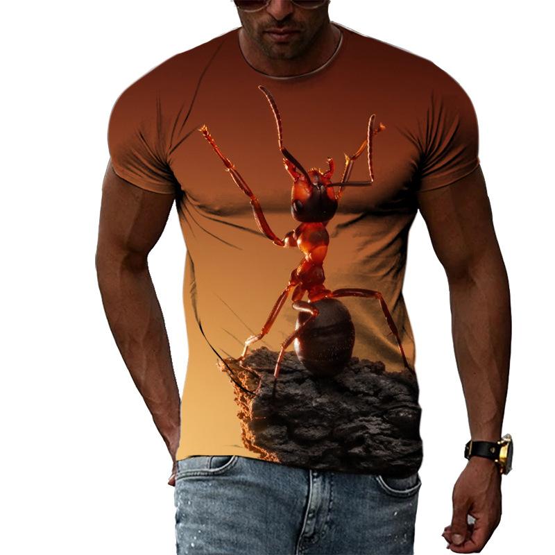 Ant Series 3D Printed Tee Shirts Men's Casual Fashion Men Top Summer Short Sleeve T-shirt
