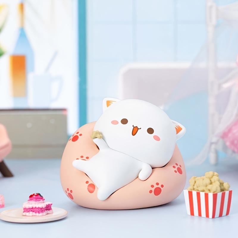 8pcs Cat Ornaments for Bedroom Desk Decorations Cute Cat Car Decoration Dashboard Decoration Mini Sweet Cat Ornament Perfectly Suitable