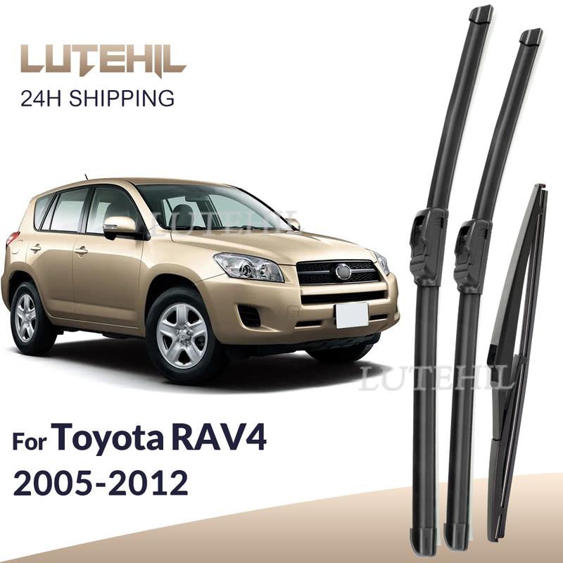 

For Toyota RAV4 XA30 2005-2012 2006 2007 2008 Wiper Front & Rear Wiper Blades Windshield Windscreen Window Brushes 24 +16 +12 3PCS