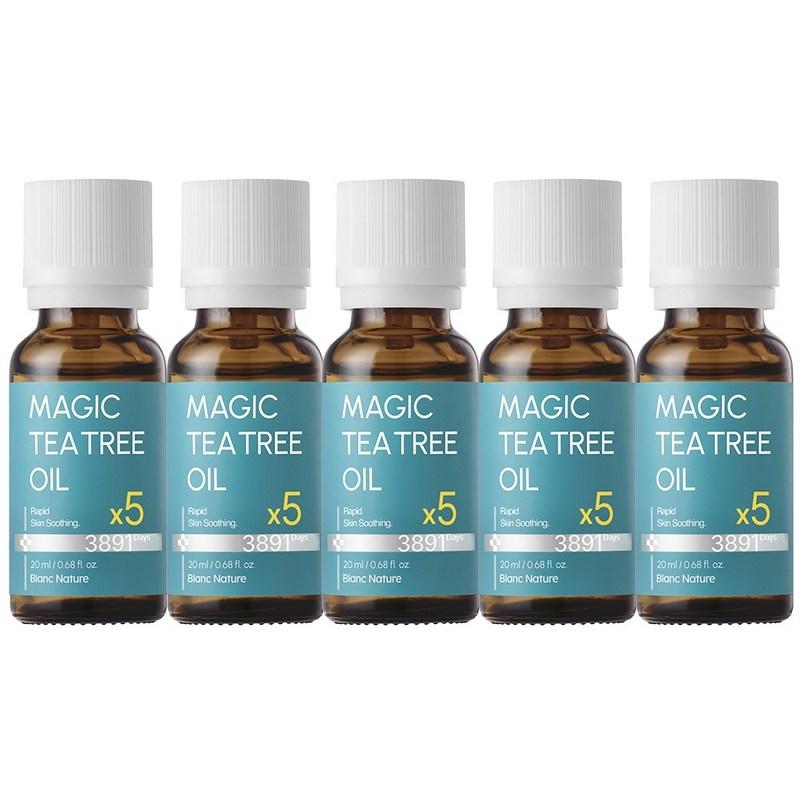 Blanc Nature 5x Highly Concentrated Magic Tea Tree Oil, 20ml, 5 Pcs