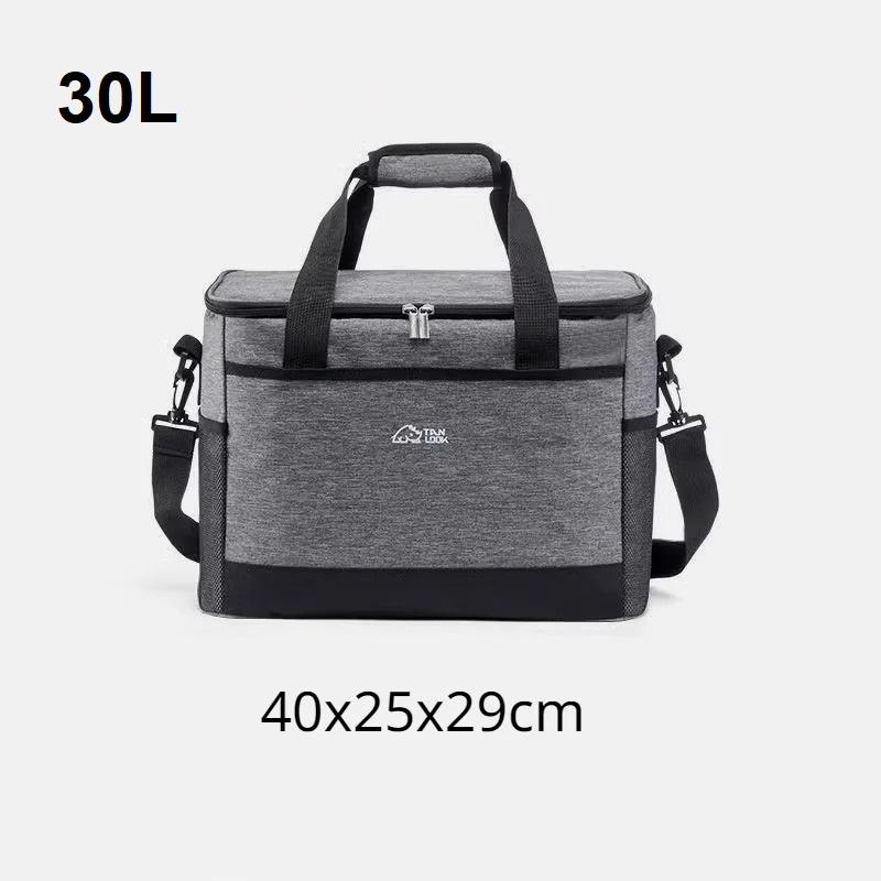30L Geräumige Picknicktasche Wasserabweisend Leichtgewichtige Thermoisolierte Tasche Eisbox Brotdosen-Tasche Für den Außenbereich Lebensmittelaufbewahrung Kühlbox