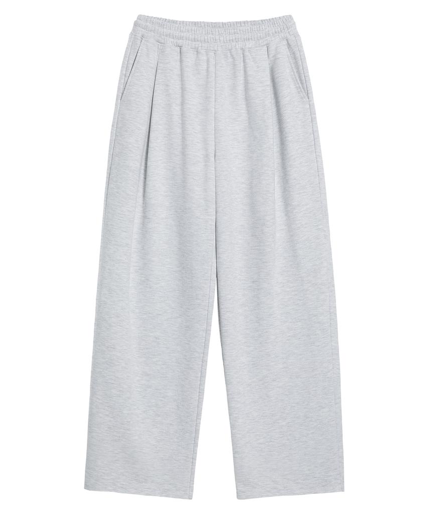 BRENSON (Renew Ver.) Single-Pleat Wide Sweatpants ( 8 Colors ) ( Fleece Line Option ) (Type B)