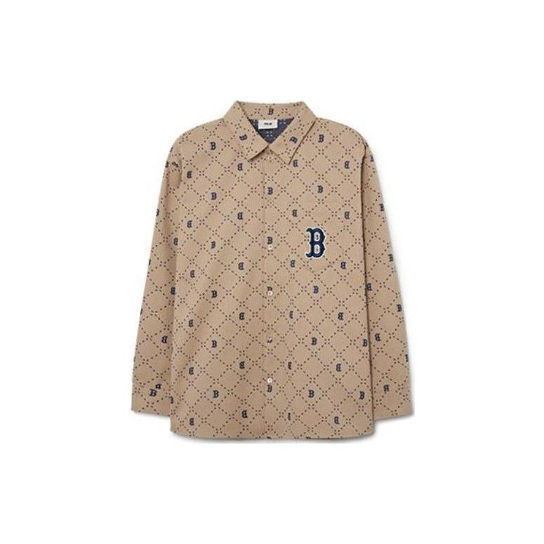 New MLB Boston Red Sox Shirt Unisex Brown 3AWSM0231-43SAL