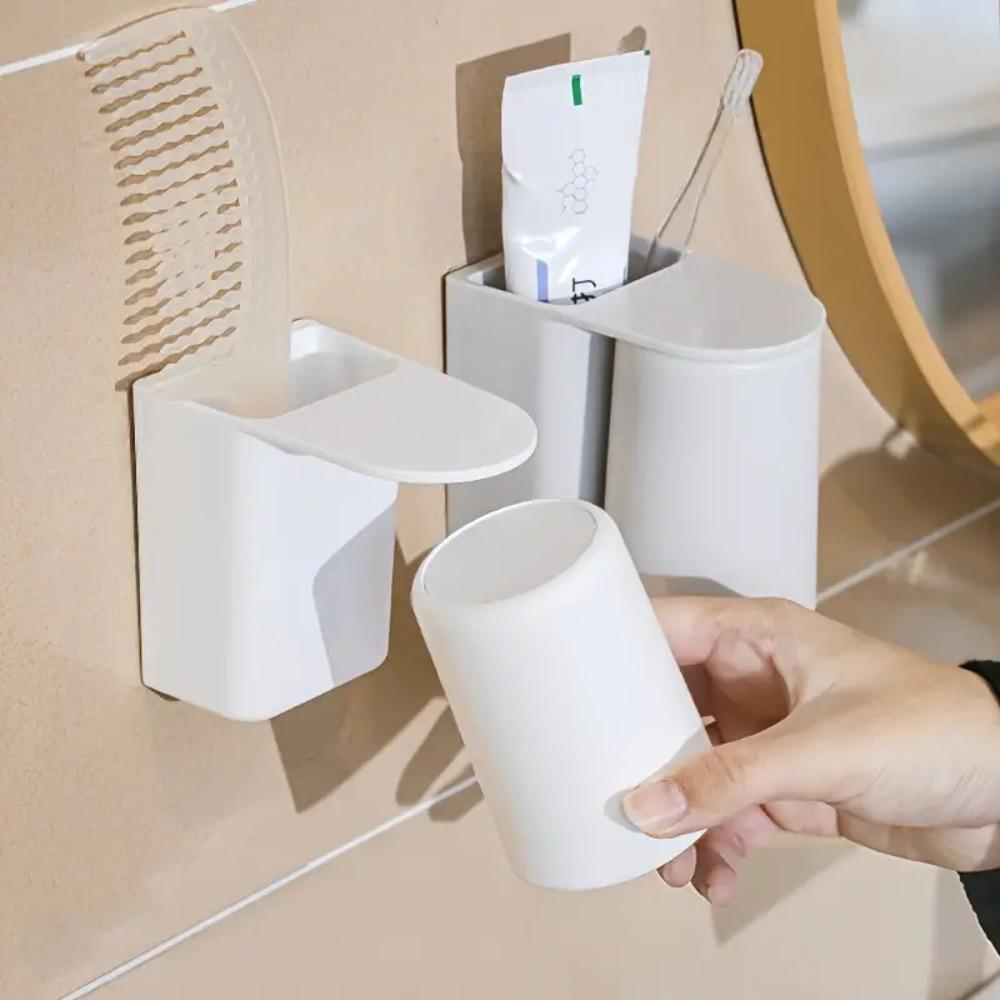 

Минималистский магнитный присоска для полоскания рта пластиковый перевернутый пряжка для зубной щетки пара