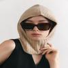 Spangle Neck Warmer Knit Balaclava BC013 BEIGE