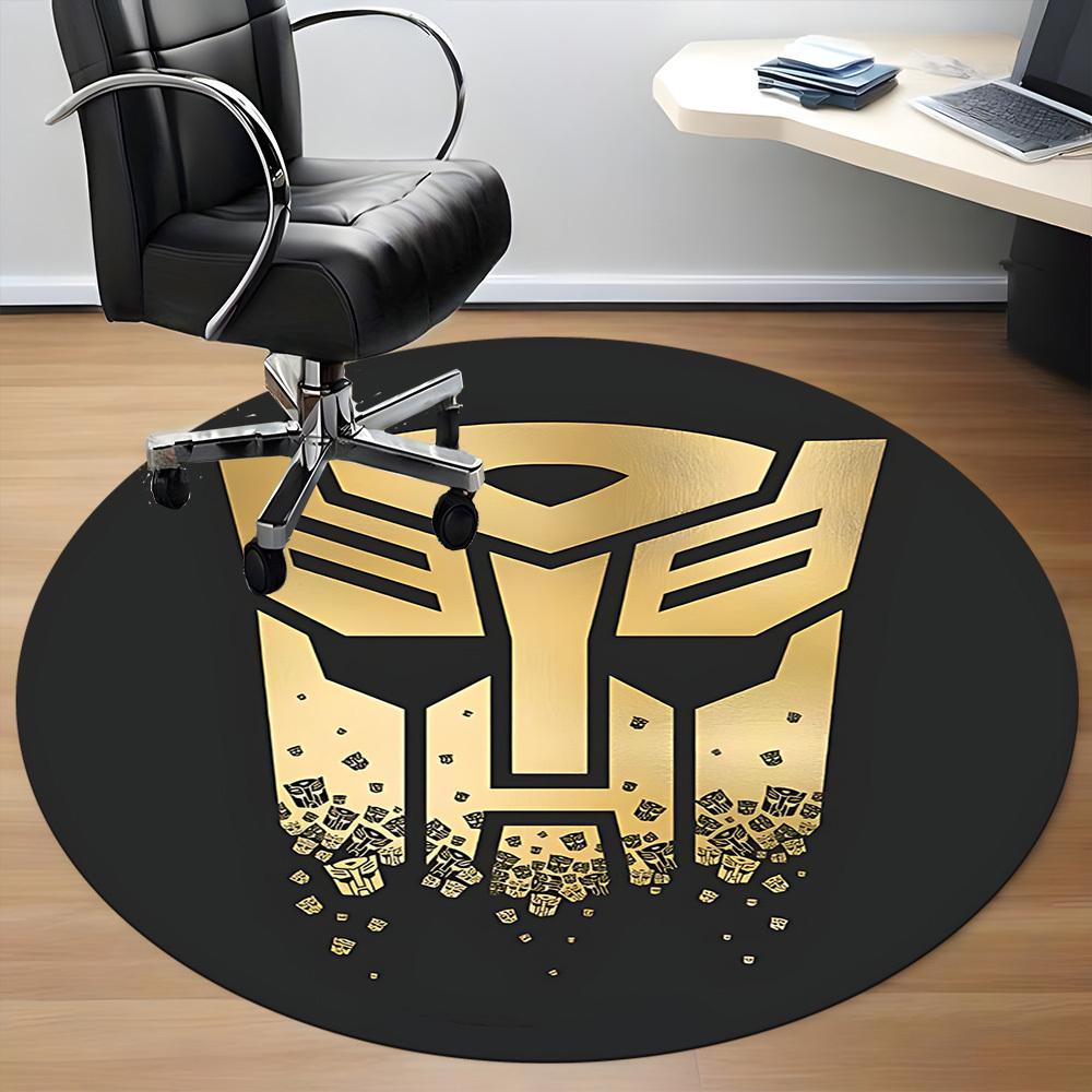 1pc Transformers Autobots Office Round Area Rug, Under Office Chairs Bedroom Living Room Home Decor A0926150