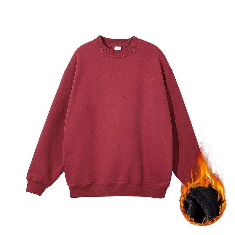 autumn winter cotton fleece warm Sweatshirt harajuku solid hoodies women men clothes thicken Long Sleeve UNISEX oversized hoodie