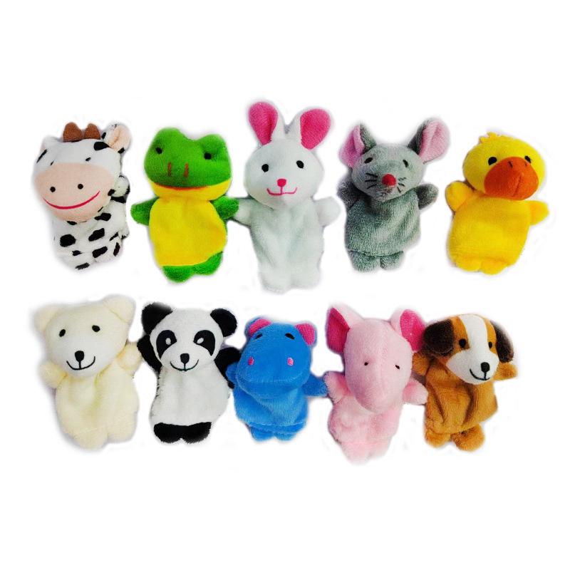 Creative Children's Mini Plush Animal Finger Puppet Toy