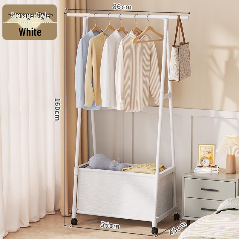 Freestanding Coat and Hat Rack with Integrated Clothes Drying and Storage for Bedroom