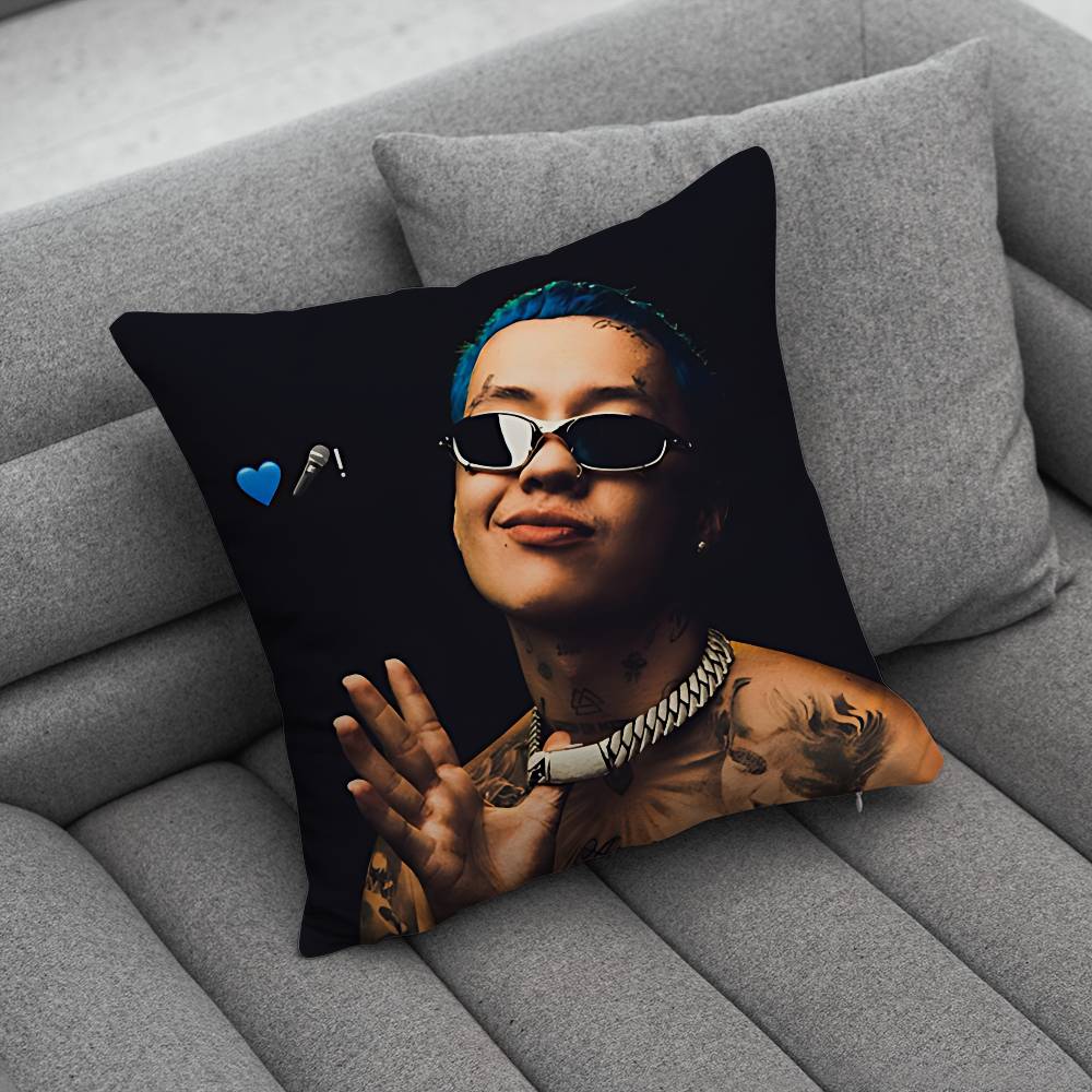 Blessd Cantante Rapper Pillow Case For Home Bedroom Car Office Decoration Living Room Sofa Cushion Cover Suitable