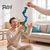 Lustiges Büro-Schreibtischspielzeug, Teleskop-Lutscher-Fidget-Spielzeug, 3D-gedruckte einziehbare Schlangenform, Sensorisch für Sammler, Stressabbau, Kreativ für Eltern und Kinder