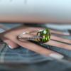 Silver Ring with Chrysolite, Product Weight 2.18 Gr (60002165)