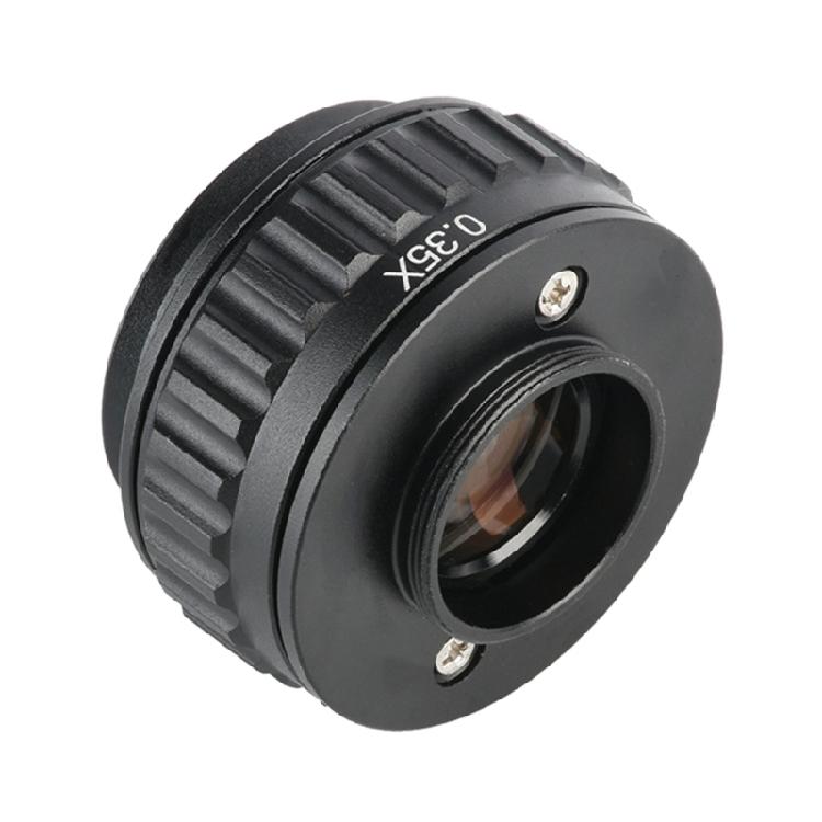 C-Mount Adapter Lens Microscope Adapter Trinocular Stereo Microscope 0.35X/0.5X