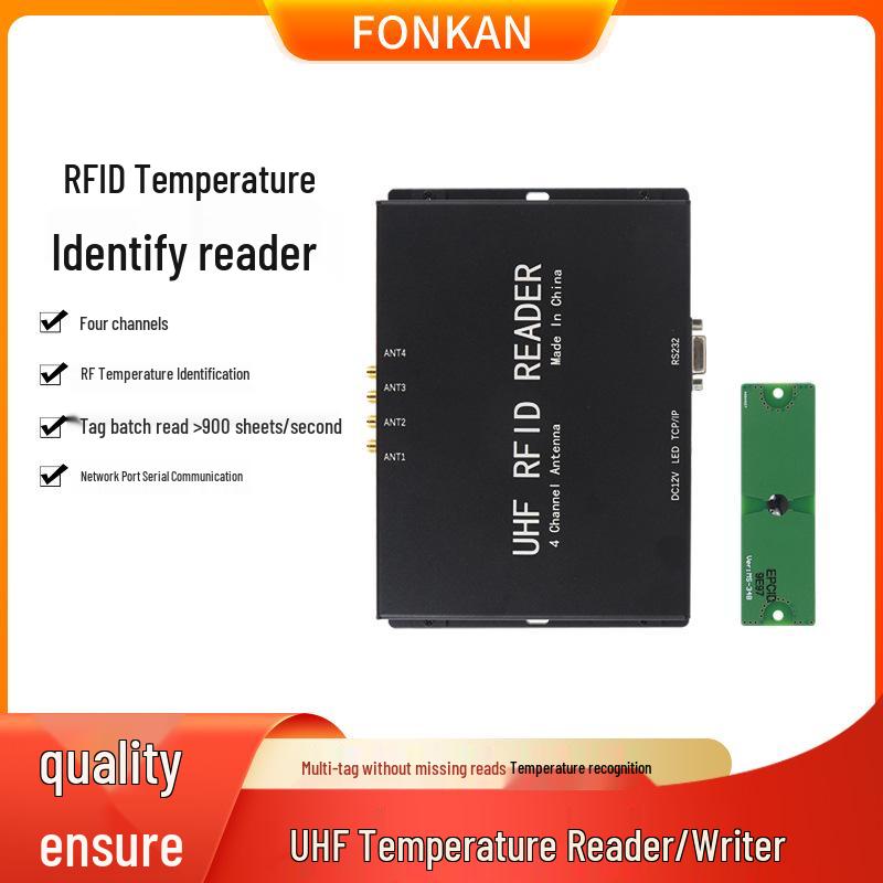 

UHF RFID 4-Channel Passive Temperature Reader/Writer with MODBUS 8525 Single Temperature Tag