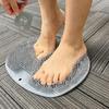 BM SALES 2PACK Shower Foot Scrubber Mat Back Washer Back Exfoliating Bath Wash Pad Wall Mounted Slip Suction Cups Foot Scrubber for Use In Shower