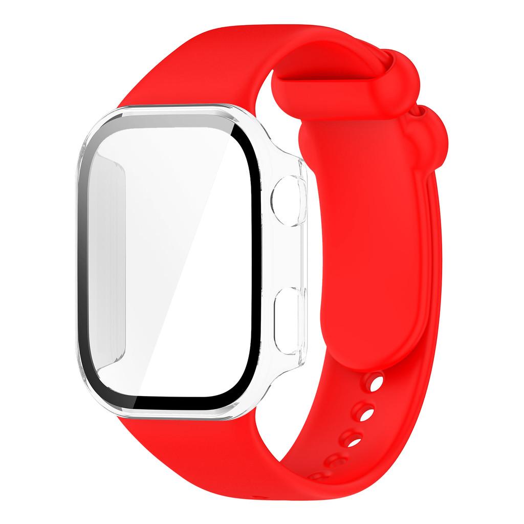 Silicone Strap with PC Case Cover for Redmi Watch 6 Band Sports Comfortable Replacement Bracelet for Xiaomi Redmi Watch6