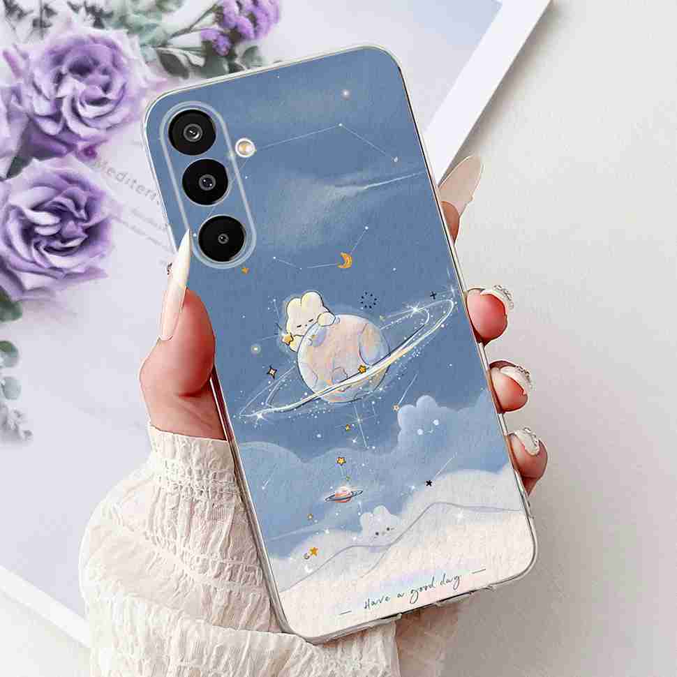 For Samsung Galaxy M16 5G Case Colorful Flower Butterfly Soft Silicone TPU Cover For Samsung m16 M16 5G 6.7" Phone Shell Bumper