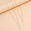 Fashion Multi-layer Necklace For Women Simple Crystal Water Drop Pendant Gold Silver Color Chain Choker Trend Jewelry