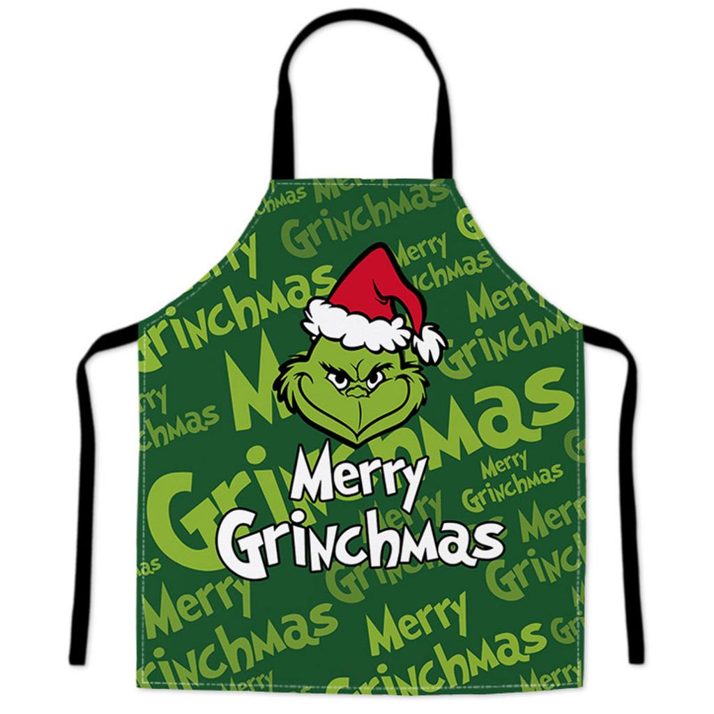Christmas Apron Cotton And Linen Merry Xmas Apron Christmas Aprons For Christmas Party Aldult