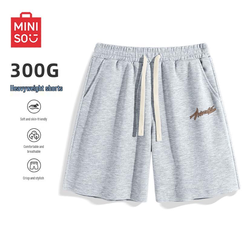 MINISO Мужские летние шорты-бермуды свободного кроя Z M