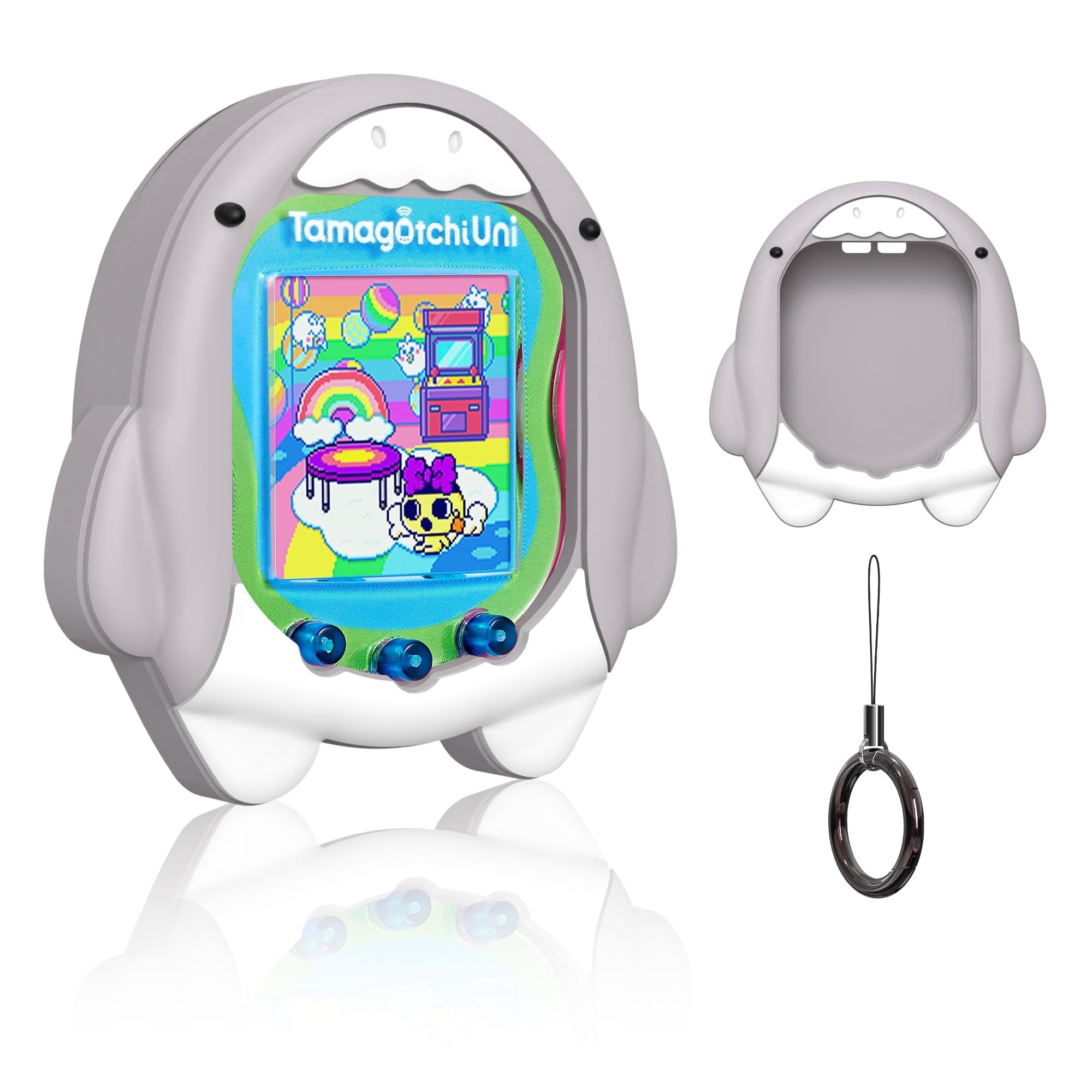 

Силіконовий чохол CONTEME для Tamagotchi Uni Cute 3D Pattern Protective Case for Tamagotchi Soft 2023, Uni, водонепроникний, пилонепроникний, легкий,