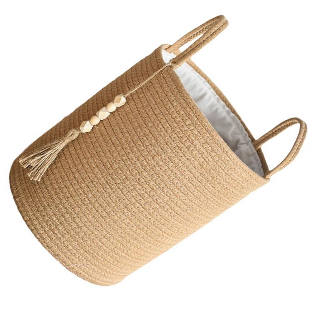 Cotton Rope Laundry Basket Large Capacity Laundry Hamper for Sorting Dirty Clothes Easy to Use Blankets Collector