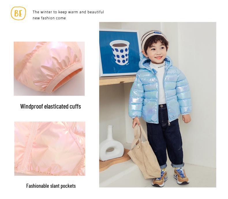 2025 Autumn/Winter Cartoon Children's Down Jacket - Lightweight Short Cotton Coat for Boys and Girls