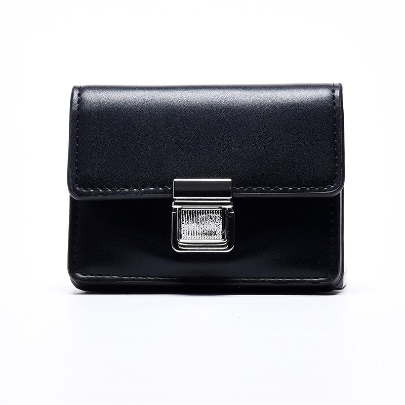 Neue Damen Geldbörse Mädchen Geldbörse kurz einfarbig schlicht ins Studenten Ausweishülle Damen Geldbörse