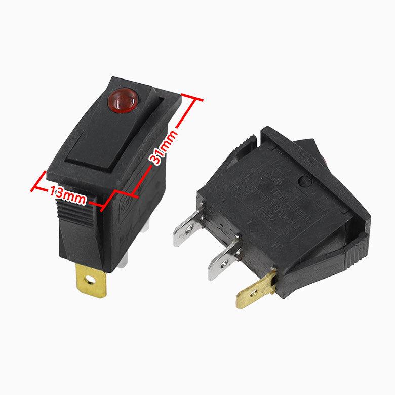 Compatible with Pioneer Airmate 5000W Electric Oil Heater, Double Switch, 6 Pins, 2 Gears.