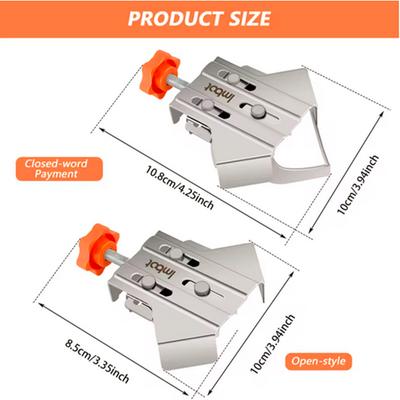 2PCS/Set Corner Clamps For Woodworking 90 Degree Right Angle Clamp with Adjustable Swing Jaw