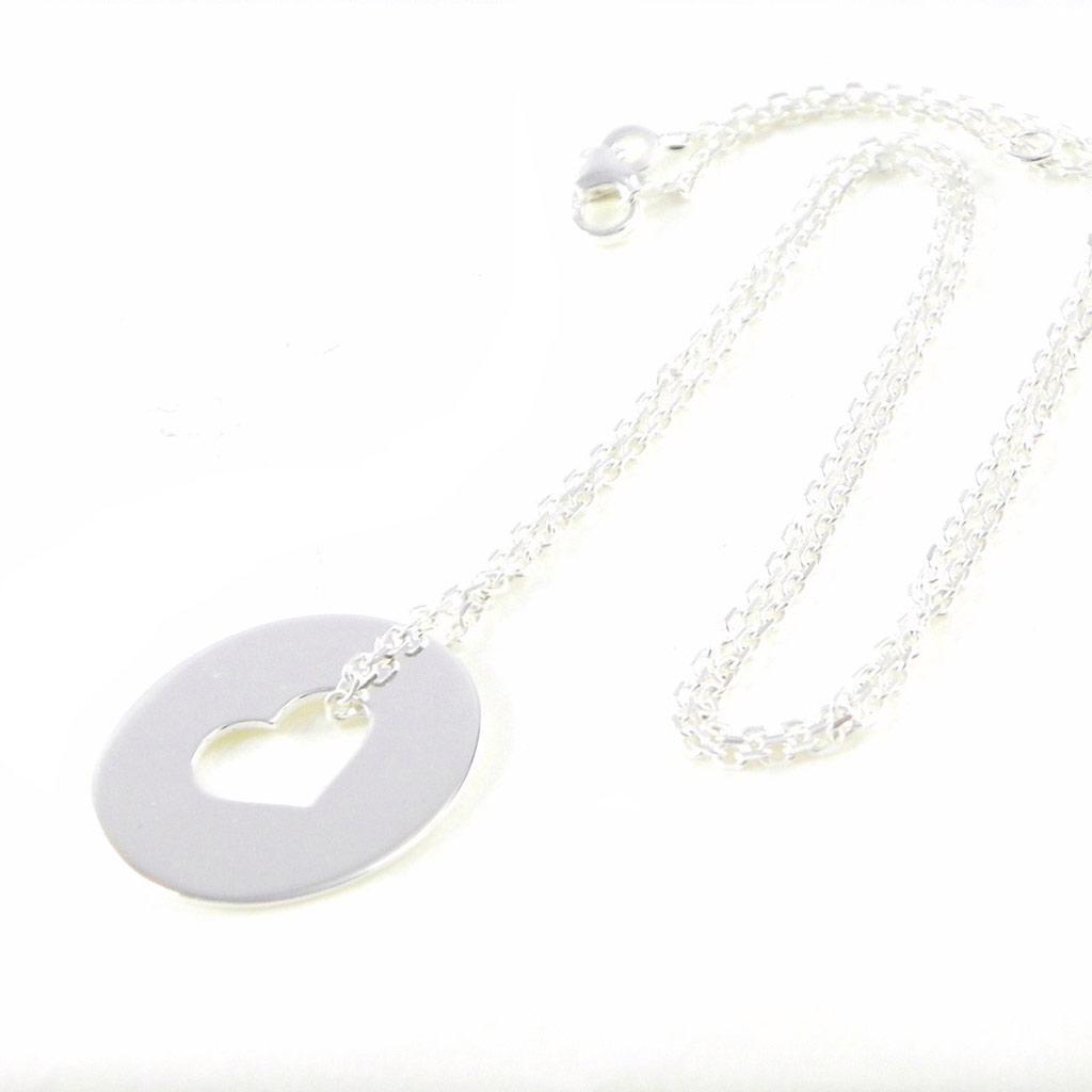 Les Trésors De Lily [C6338] - Silver 'Love' Necklace