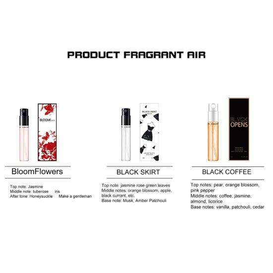 3ml Fin Mist Effect Flera Aromer Kvinna Män Doft Original Mini Parfym