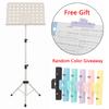 Irin Music Stand Collapsible Sheet Music Score Tripod Stand Holder Macaron Colors With Music Clip Musical Instrument Accessories