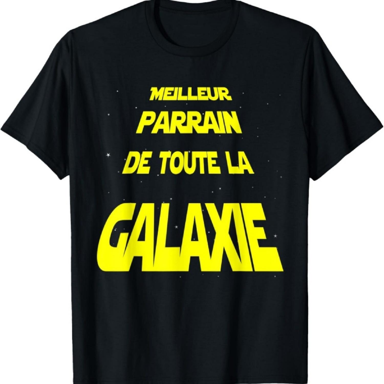 

Mens Best Godfather of the Whole Galaxy T-Shirt XXXXXL чорний
