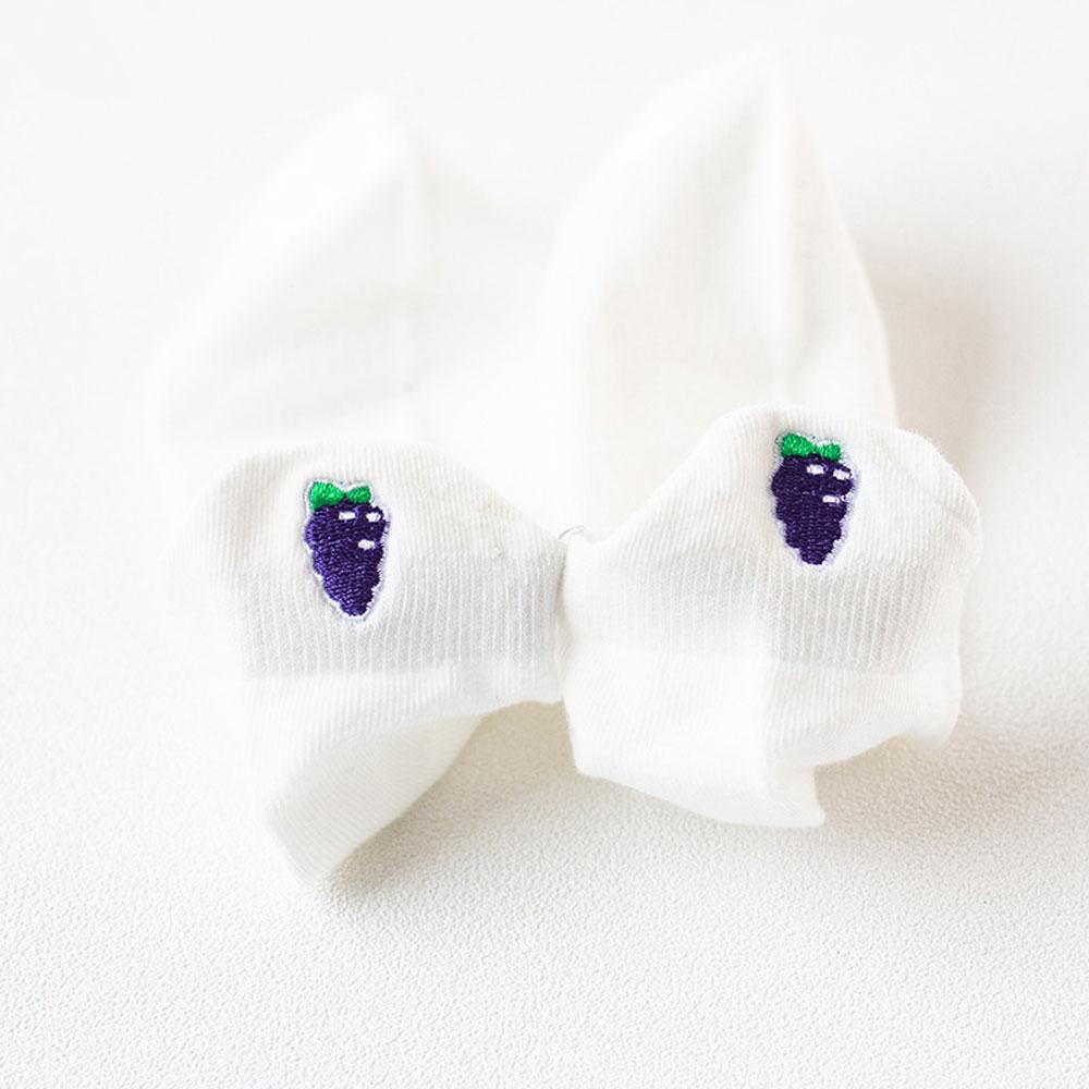 Cute Short Socks Women Set Strawberry Avocado Ankle Socks White Cartoons Cotton Low Cut Kawaii Fun Socks