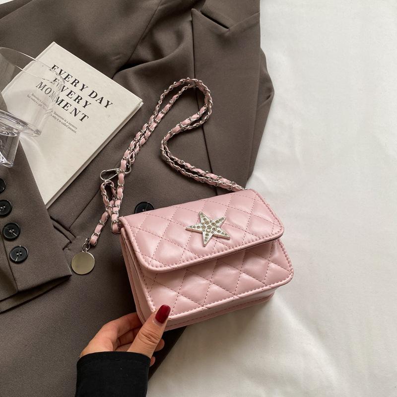 New Summer Style Unique and Beautiful Crossbody Bag Korean Style Small Square Bag Fashionable Chain Shoulder Bag Women's Bag