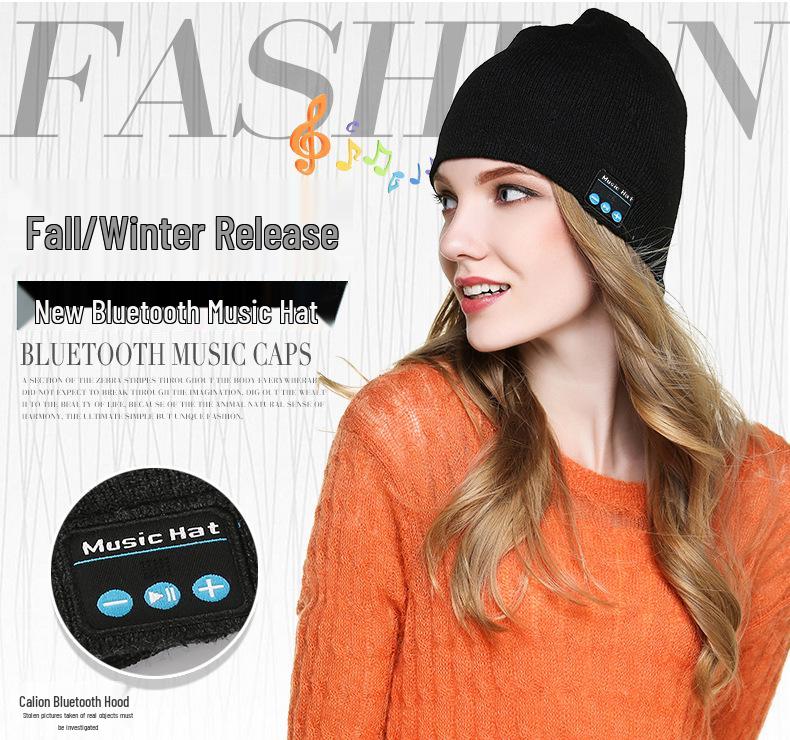 Wireless Bluetooth Headphone Beanie: Warm, Knitted, Removable, Washable, and Perfect for Calls & Music
