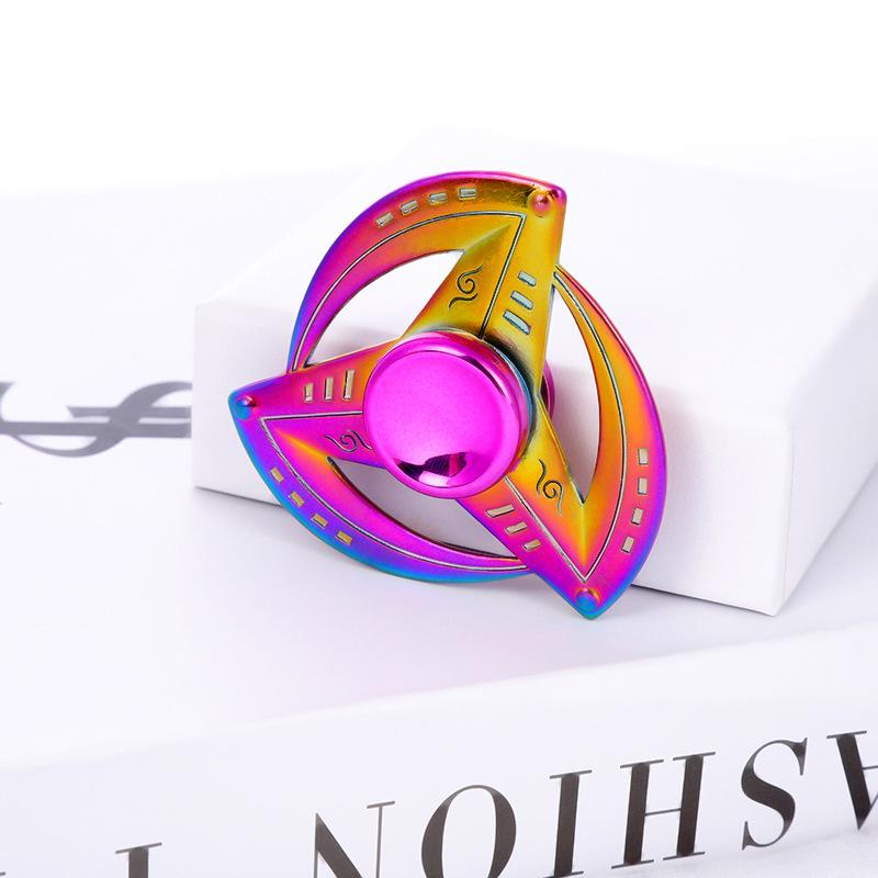 Metallischer Fidget Spinner mit landschaftlichem Motiv: Beliebtes Promi-Straßenmarkt-Dekompressionsspielzeug