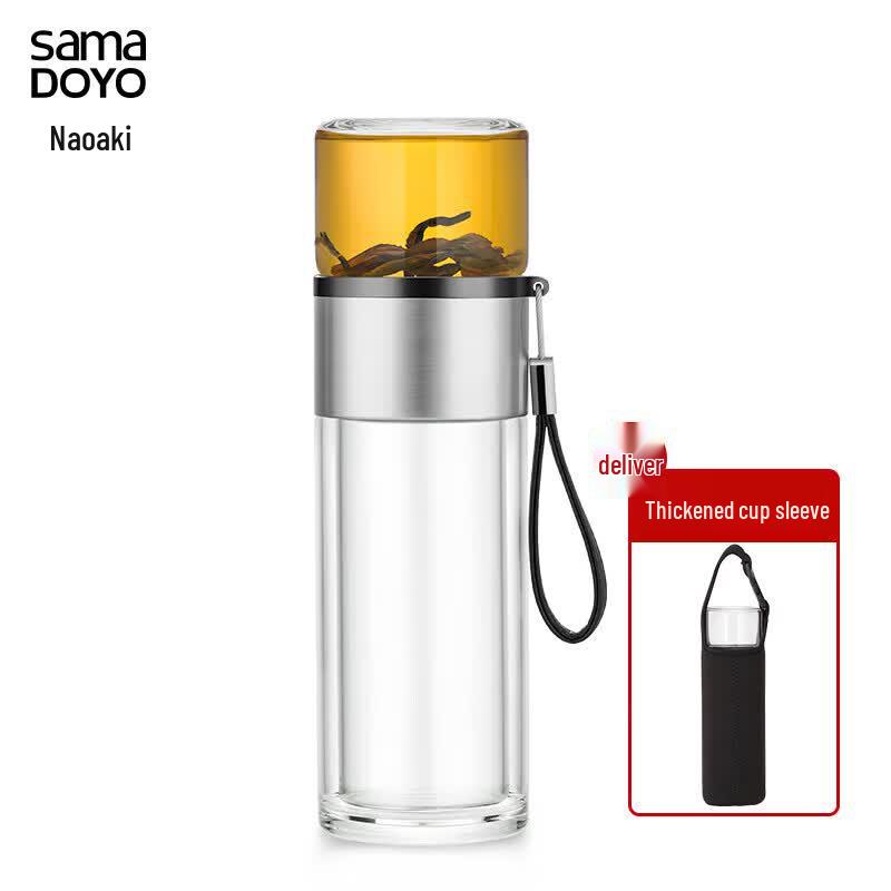 Shangming Portable Tea Infuser Glass Bottle