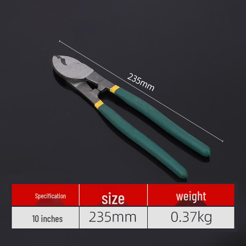 Electrician's 8-inch & 10-inch Multifunctional Cable & Wire Cutter/Stripper