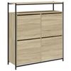VidaXL Shoe Cabinet 4 Drop-Down Drawers Sonoma Oak 3214414