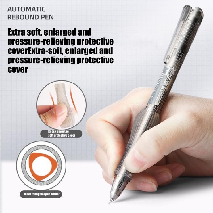 11 Pack Elastic Barrels Technology Gel Pen Soft Nonslip Grip Quick Dry Ink Great For Prolonged Writing Comfort Students