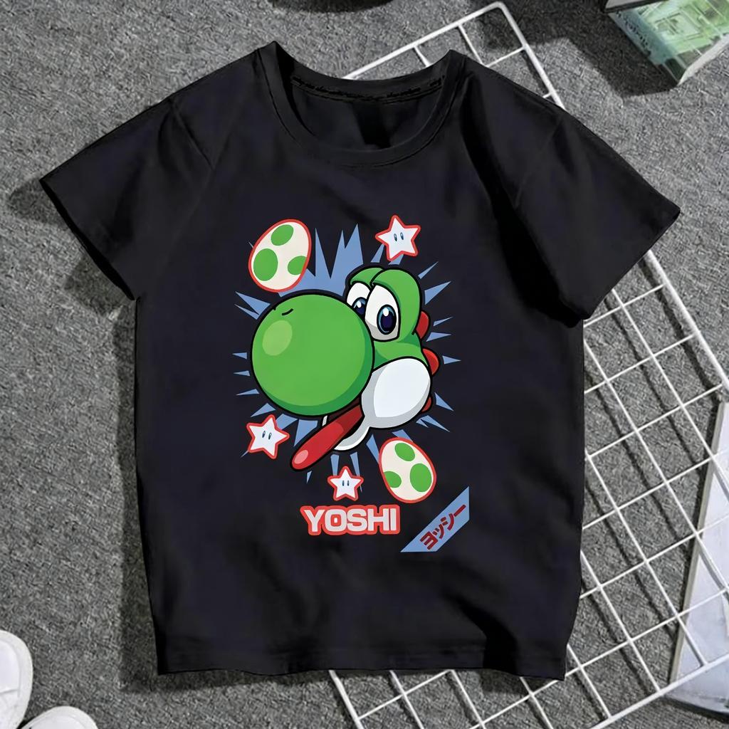 2026 Hotsale Super Mario Bros Mario Jumping on Koopa TShirt Anime Style Print Tee for Adults  Kids All Sizes Available
