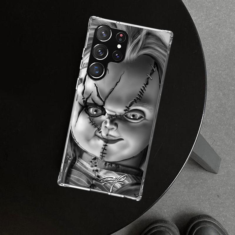 Chucky Doll Horror Movie Phone Case Cover for Samsung Galaxy S26 S25 Edge S24 S23 Ultra S22 Plus S21 FE S20 + Art Customized Fun