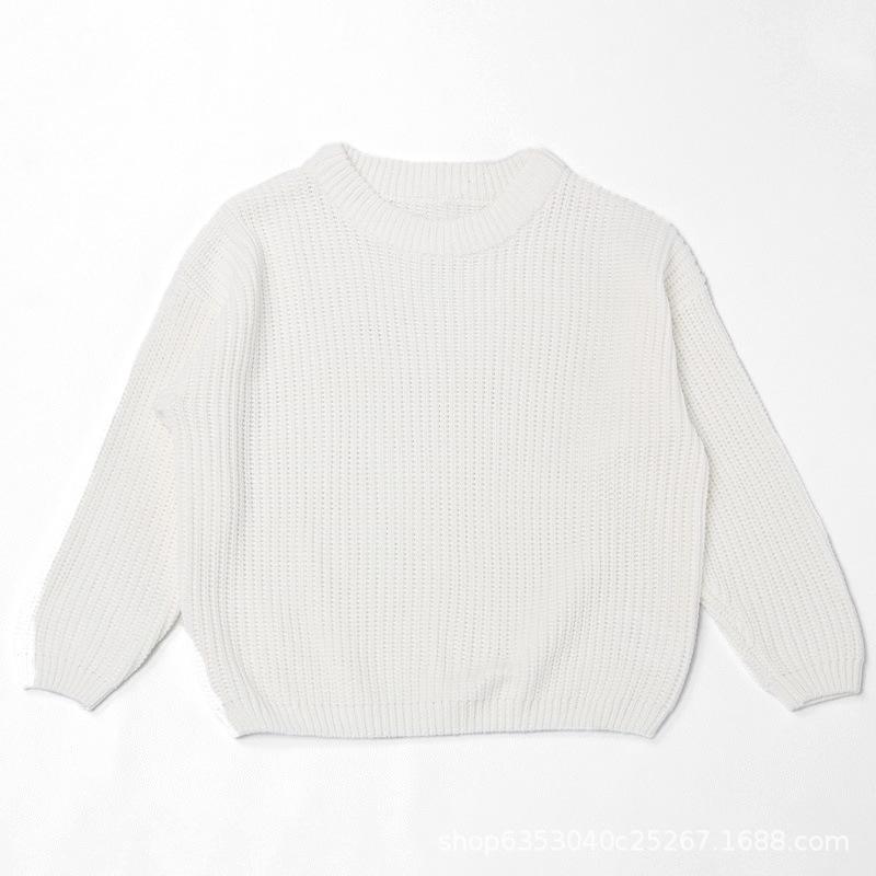 Baby Sweater Autumn/winter Base Long Sleeved Baby Pullover Knitted Sweater