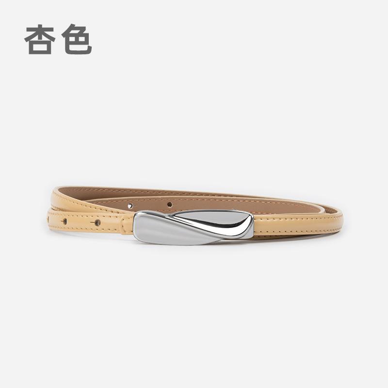 Leather Women'S Fine Belt Cowhide With Casual Pants Dress Skirt Women'S Belt