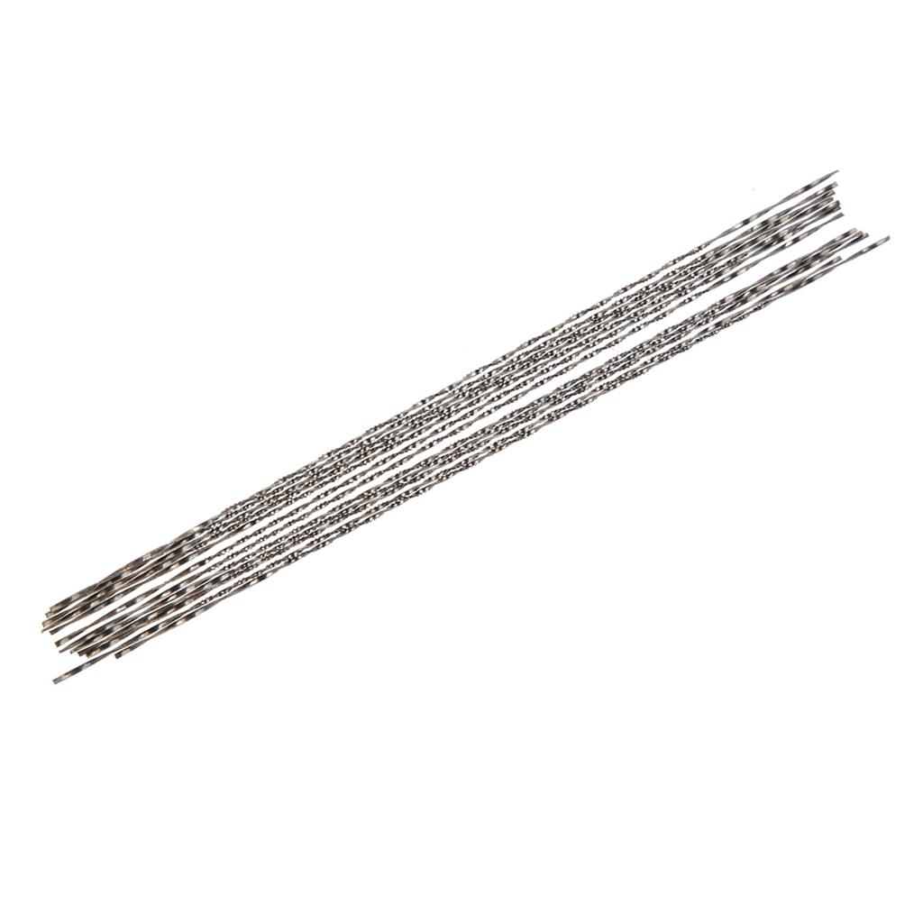 12 Pieces Scroll Saw Blades With Spiral Teeth for Wood Metal Plastic Cutting Sawing Carve(#6)