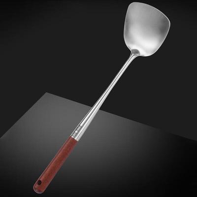 304 Stainless Steel Extended Wooden Handle Spatula