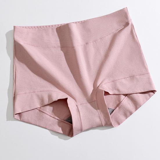 Women Panties Graphene Crotch Stretchy High Waist Tummy Tightening Solid Color Anti Exposure Briefs for Daily Wear